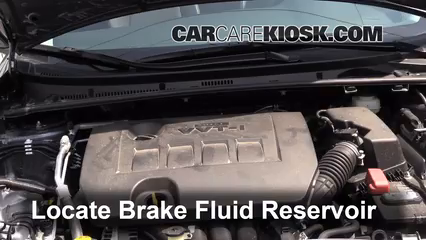 2014 Toyota Corolla S 1.8L 4 Cyl. Brake Fluid Add Fluid